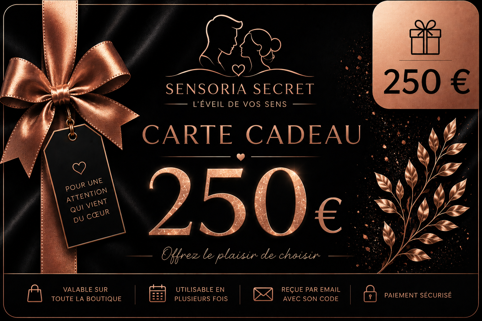 🎁 Carte cadeau 250 €