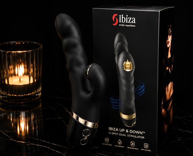 ✨IBIZA  UP & DOWN -Stimulateur Double Action Noir