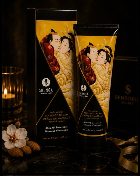 SHUNGA - CRÈME DE MASSAGE AUX AMANDES DOUCES 200 ML