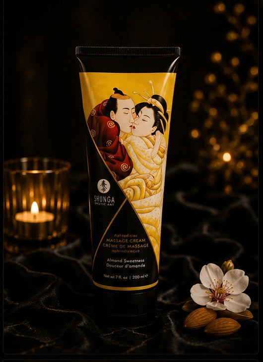 SHUNGA - CRÈME DE MASSAGE AUX AMANDES DOUCES 200 ML