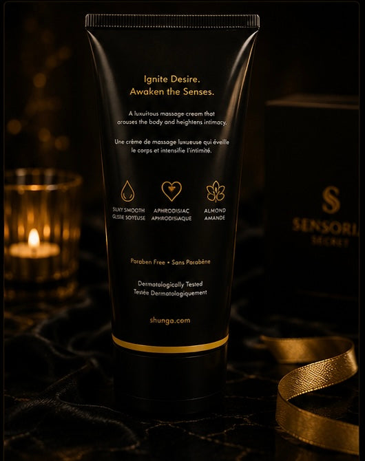 SHUNGA - CRÈME DE MASSAGE AUX AMANDES DOUCES 200 ML