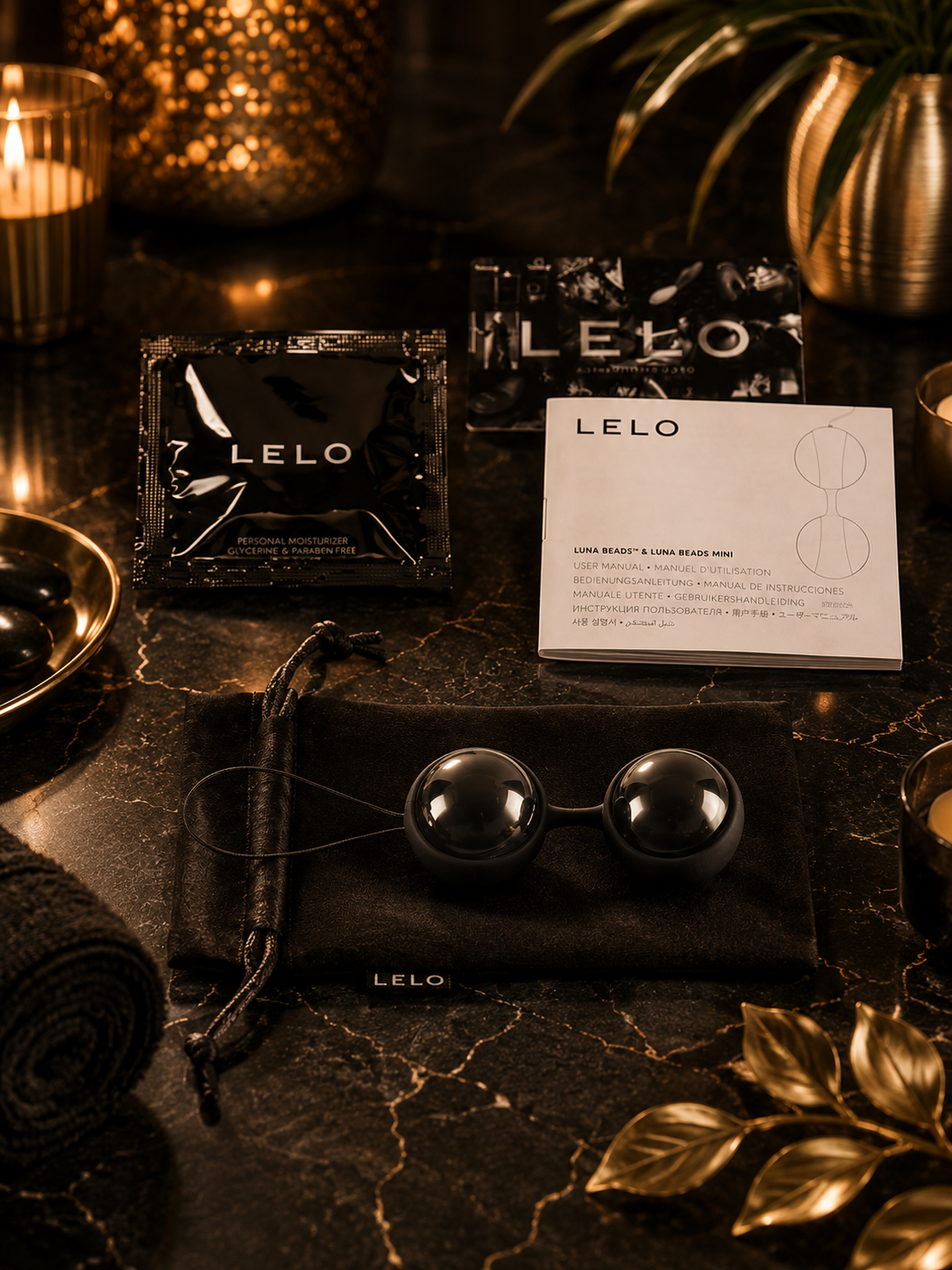 ✨LELO - LUNA BEADS NOIR BALLES DE KEGEL