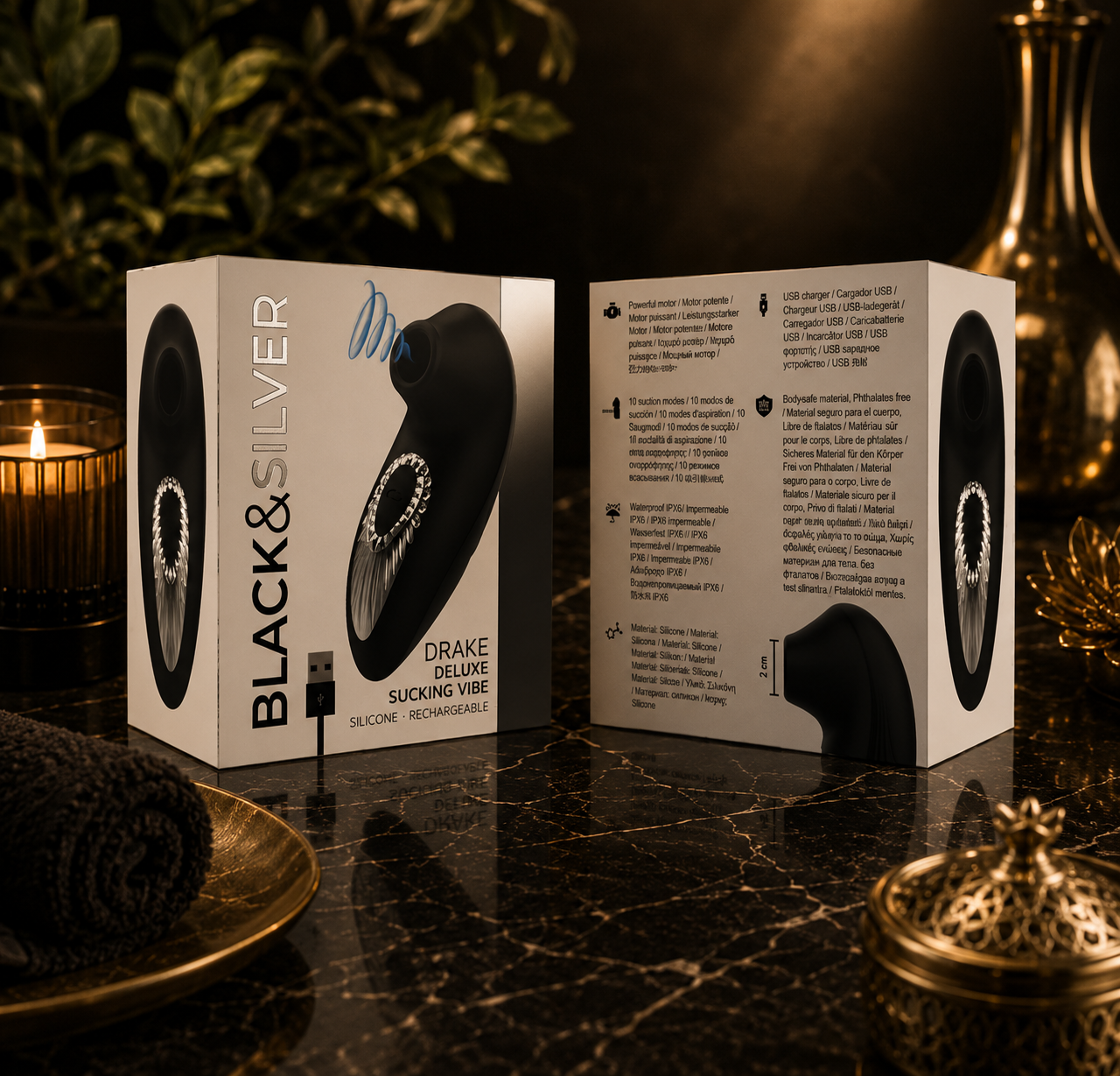 ✨BLACK&SILVER - DRAKE DELUXE
