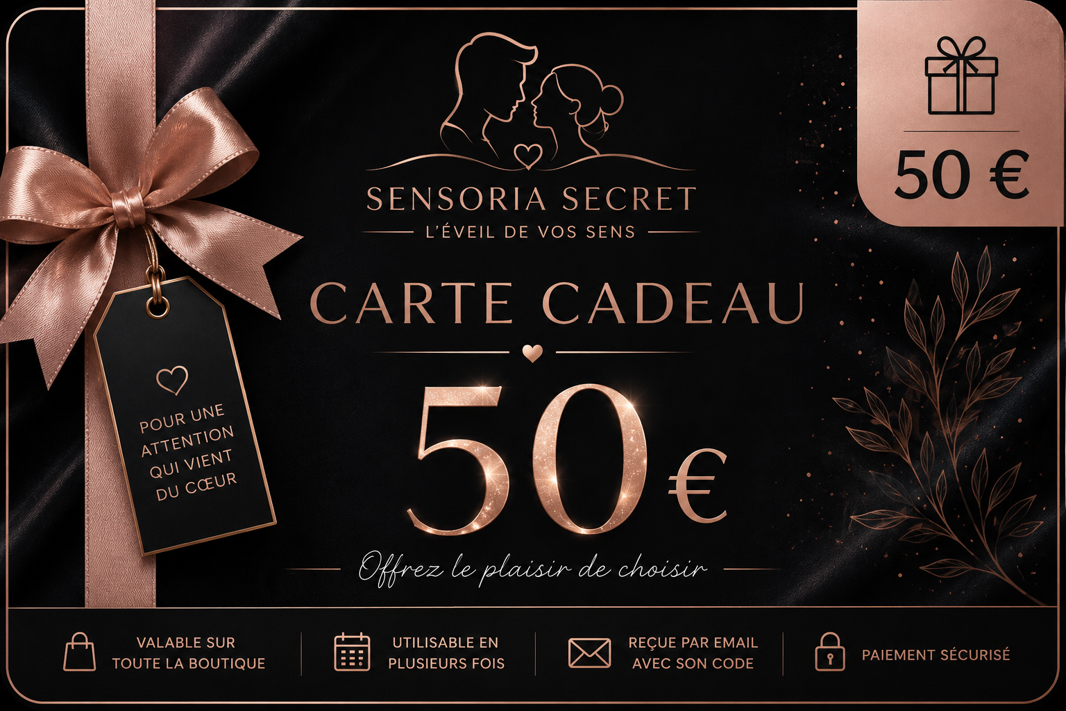 🎁 Carte cadeau 50 €