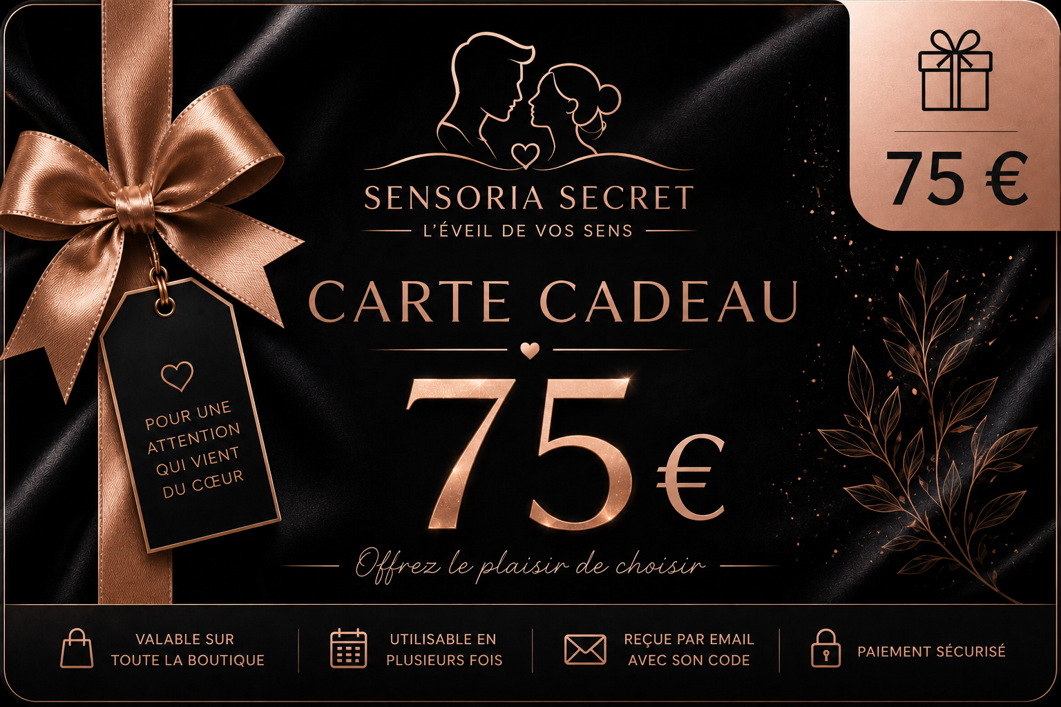 🎁 Carte cadeau 75 €