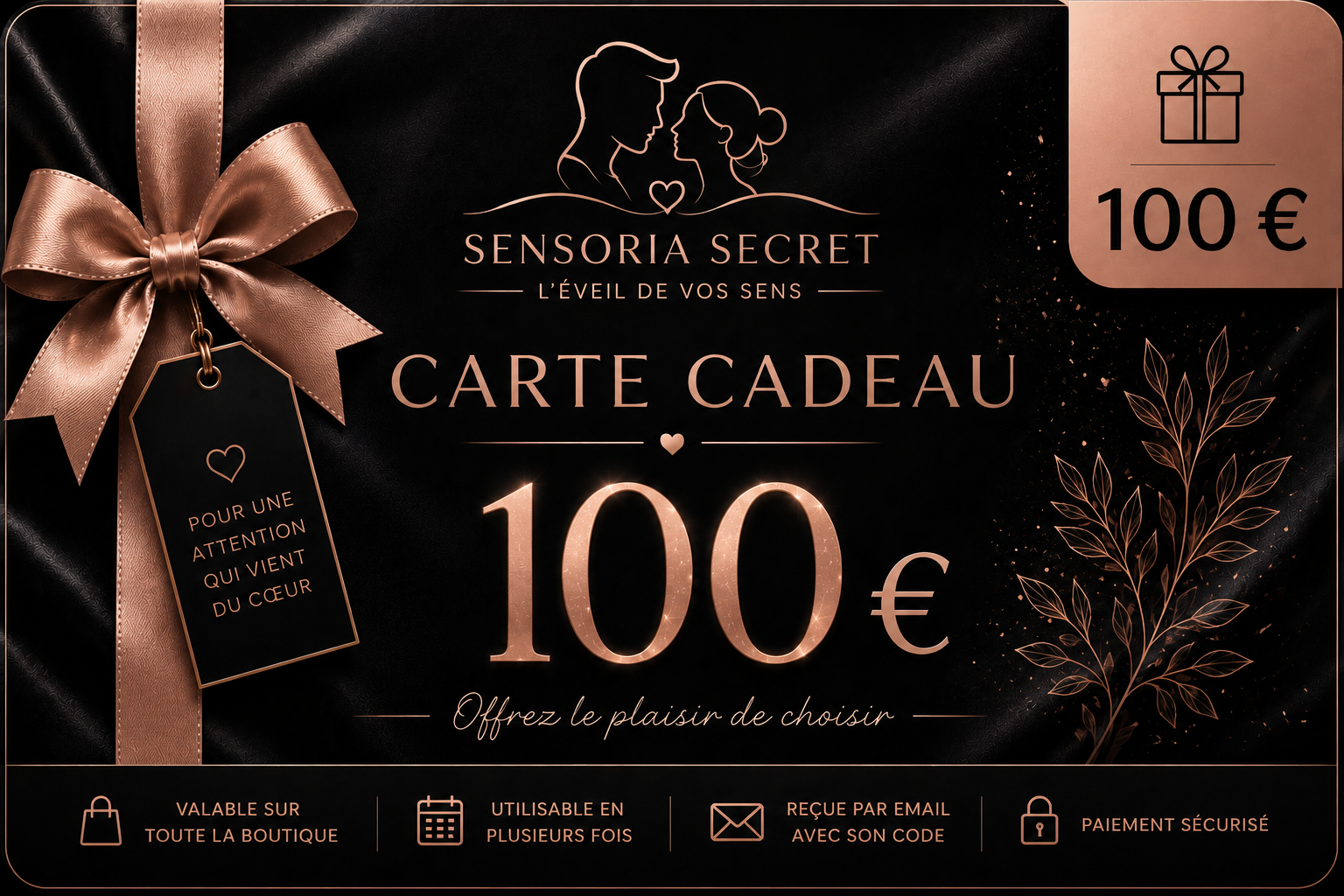 🎁 Carte cadeau 100 €