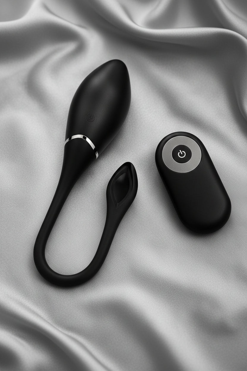 ✨BLACK&SILVER - OEUF VIBRANT RECHARGEABLE JENELL