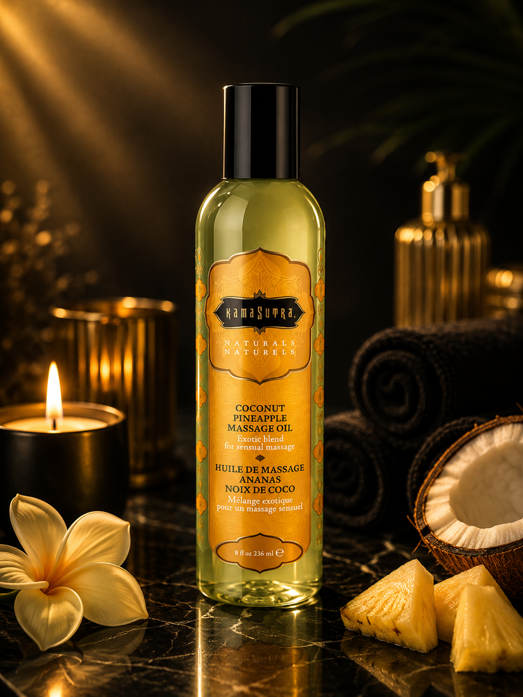 ✨KAMASUTRA - HUILE DE MASSAGE NATURELLE- 236 ML