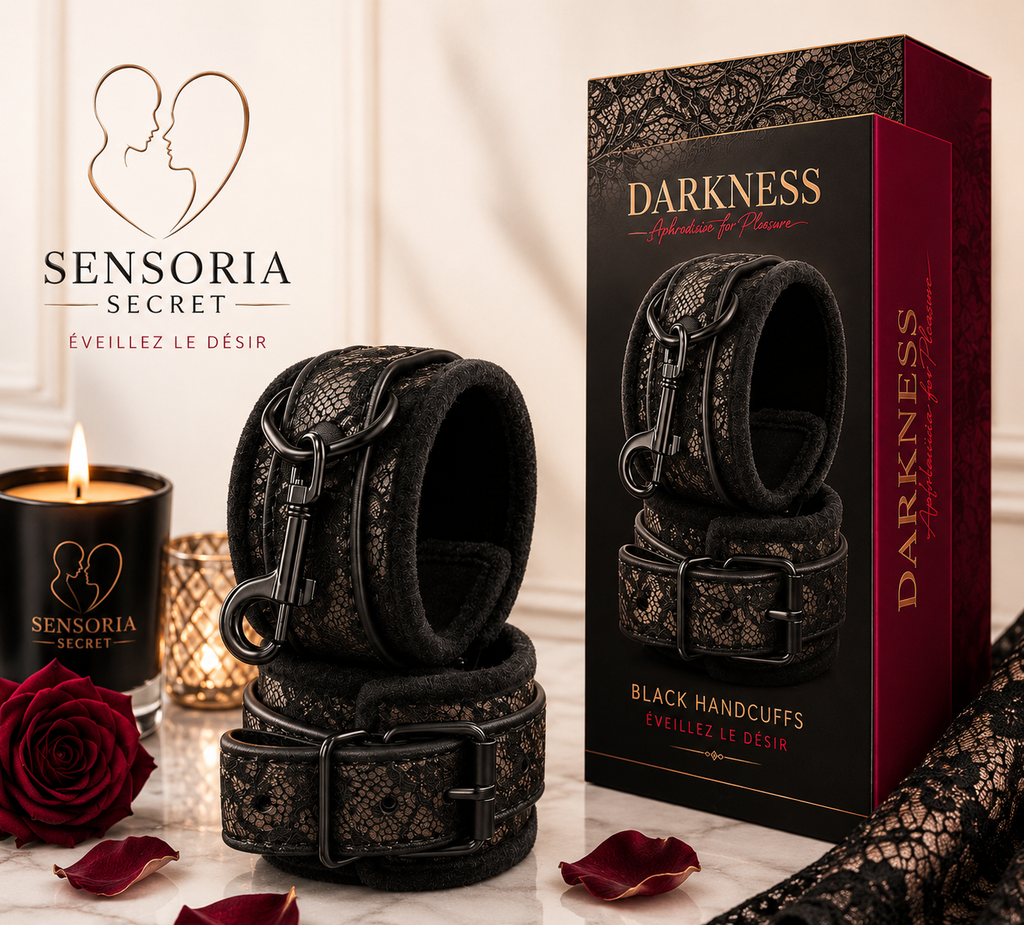 ✨Darkness – Menottes BDSM Luxe Noires