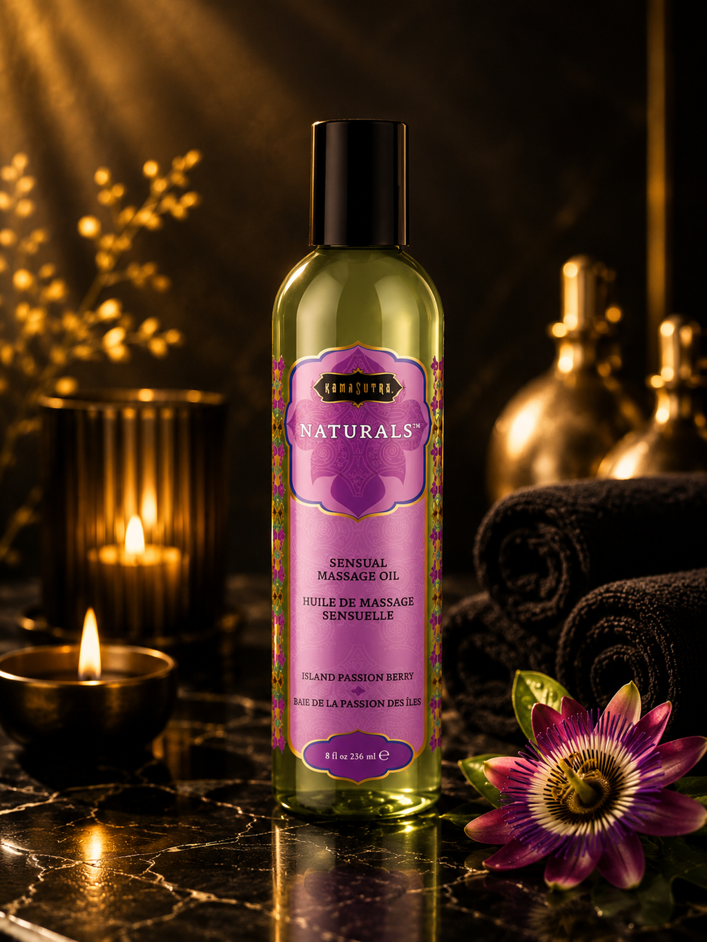 ✨KAMASUTRA - HUILE DE MASSAGE NATURELLE- 236 ML