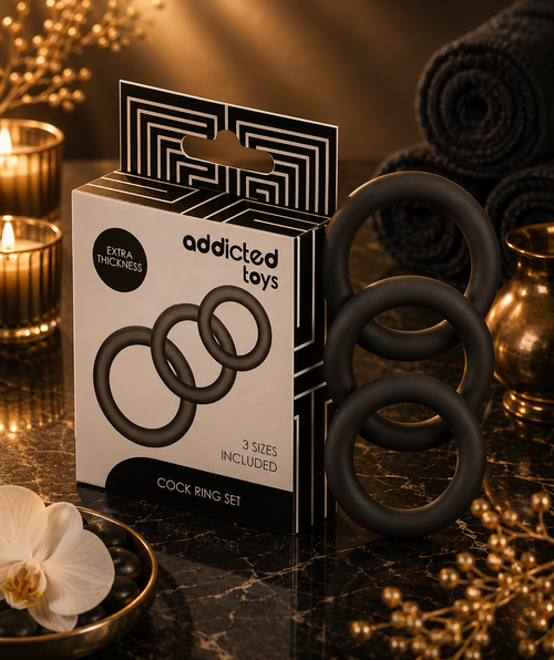 ✨ADDICTED TOYS - LOT DE 3 ANNEAUX EN SILICONE