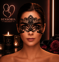 ✨Coquette Chic Desire – Masque Large en Dentelle Noire