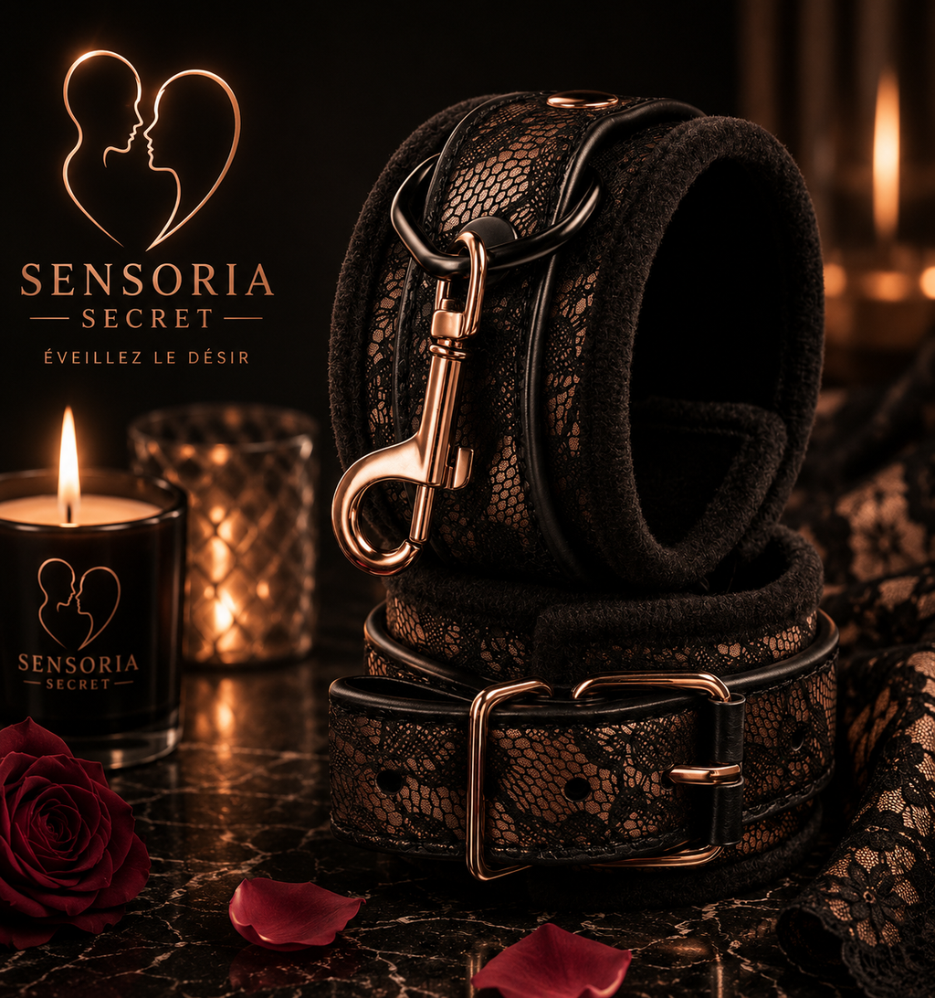✨Darkness – Menottes BDSM Luxe Noires