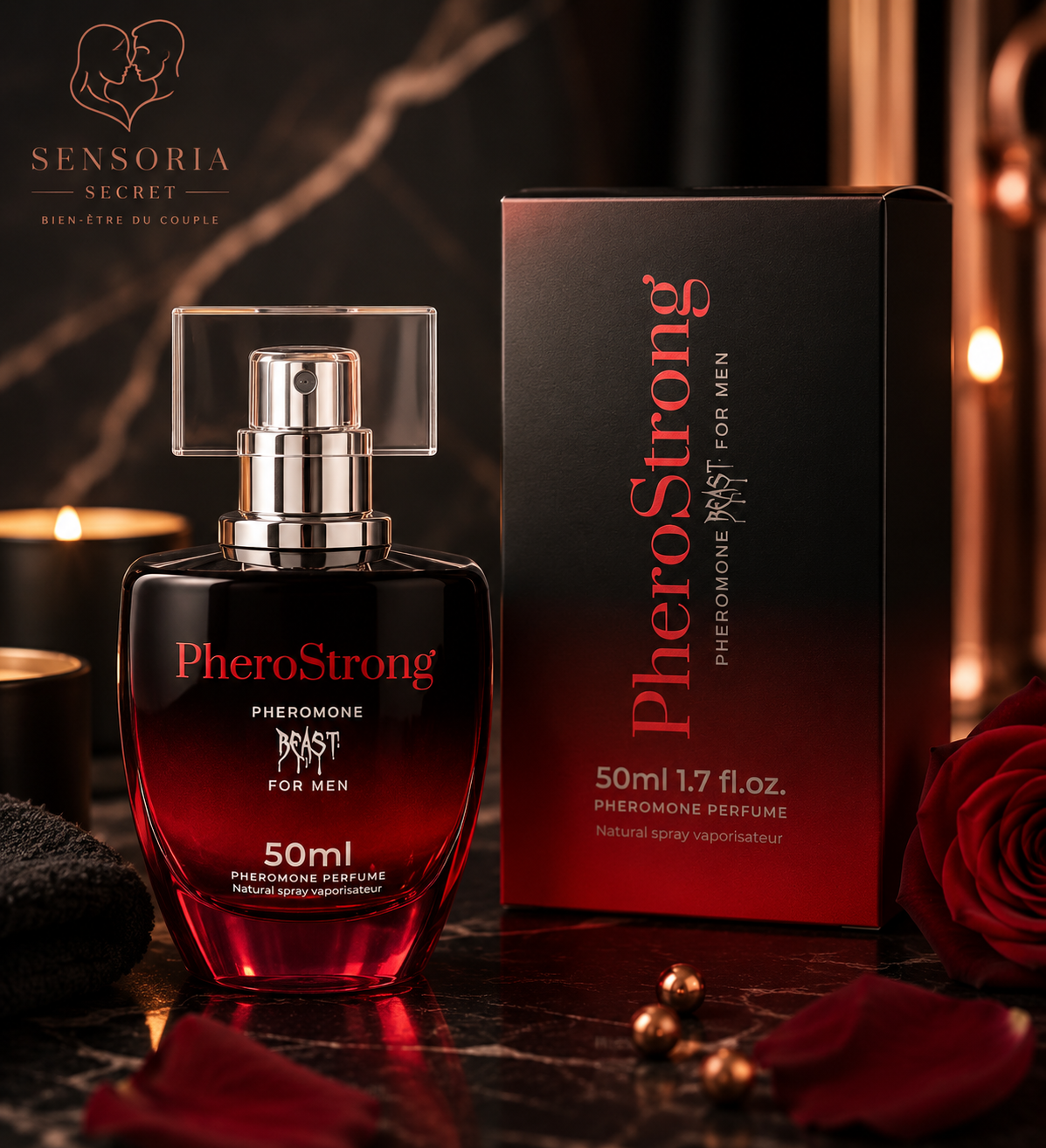 ✨PheroStrong Beast – Parfum aux Phéromones Homme 50 ml