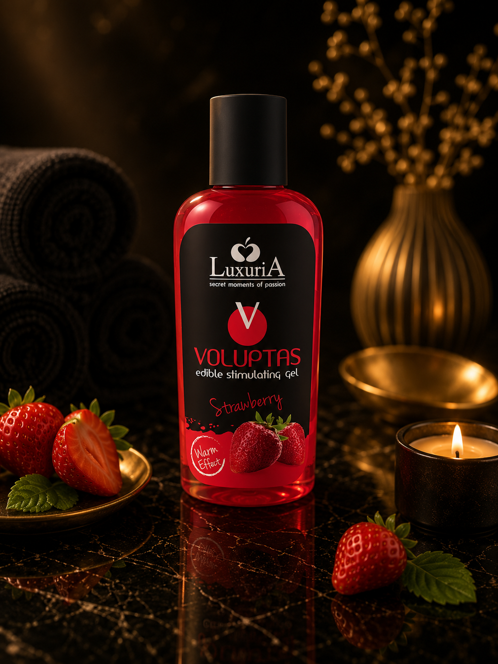 ✨LUXURIA -GEL DE MASSAGE COMESTIBLE EFFET CHAUFFANT - 100 ML