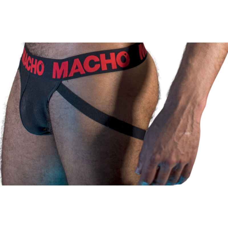 ✨Macho MX26X2 – Jockstrap Noir/Rouge