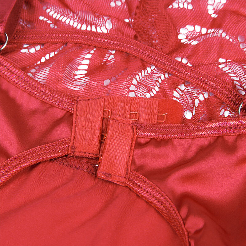 ✨Subblime Babydoll Satin & Dentelle Rouge