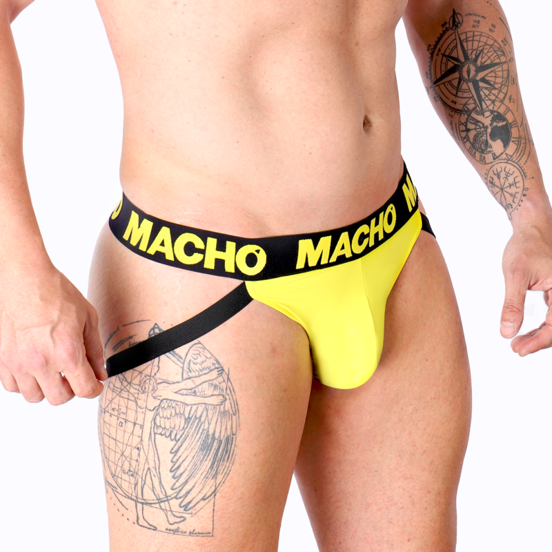 ✨Macho MX25A – Jockstrap Lycra Jaune