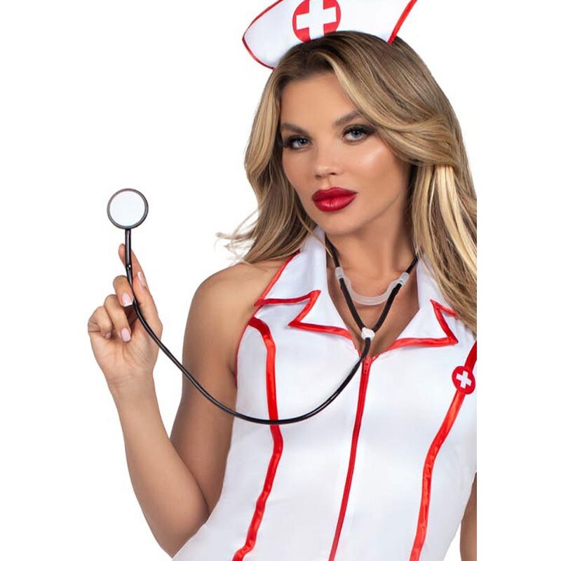 ✨Leg Avenue – Costume d'Infirmière en Chef Blanc