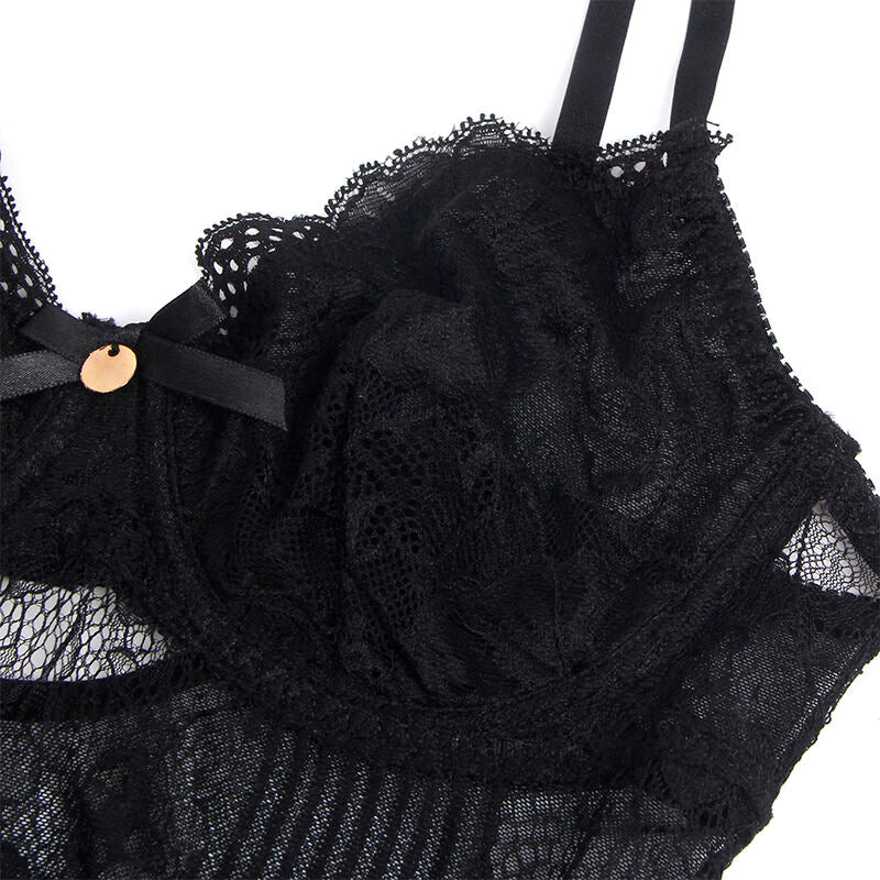 ✨Subblime Body Dentelle Noir avec Fermeture à Pressions