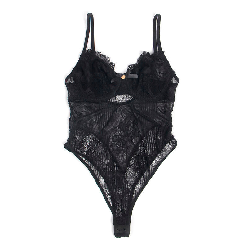 ✨Subblime Body Dentelle Noir avec Fermeture à Pressions