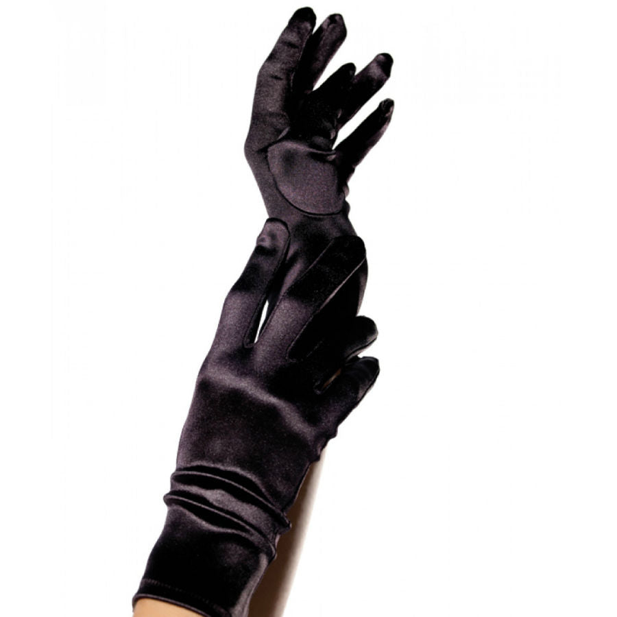 ✨Leg Avenue – Gants Satin Noir