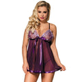 ✨Subblime Babydoll Violet avec Nœud & Dentelle